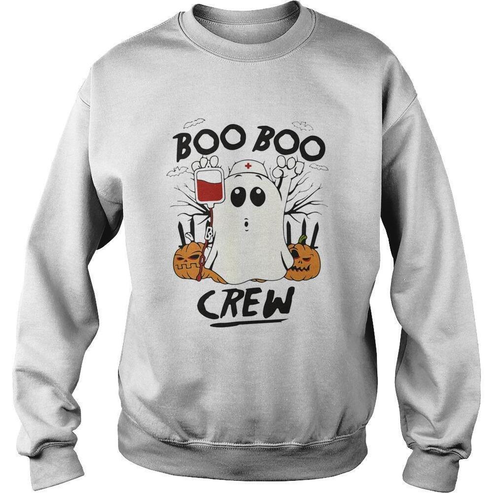 Ghost Pumpkins Nurse Boo Boo Crew Halloween Sweatshirt